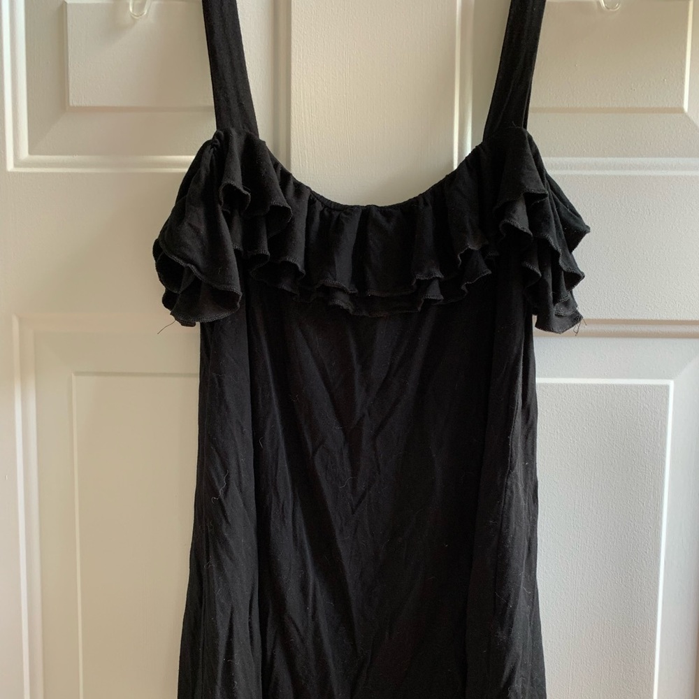 🎈2 for $10🎈Black ruffle top